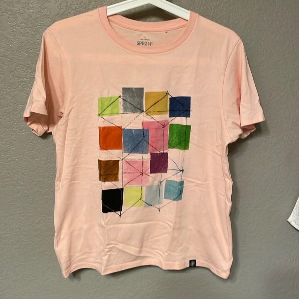 UNIGLO pink unisex teeshirt, size S